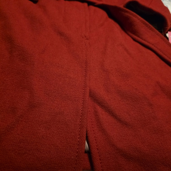 Beautiful Red NWT Kate Spade New York Wool Blend Pea Coat Belted Wrap Size XL - Picture 11 of 16